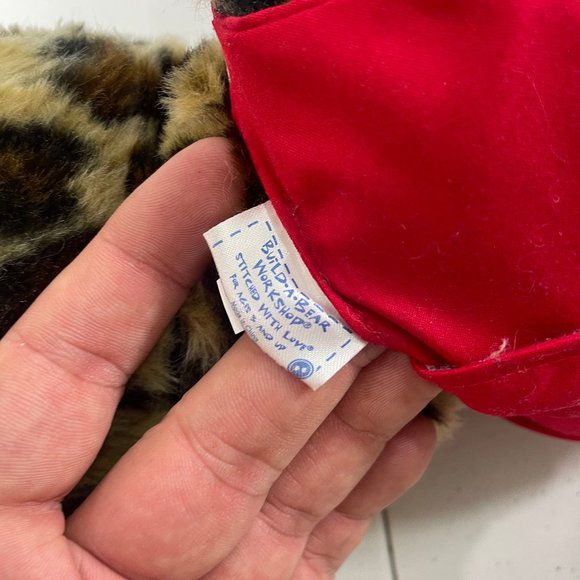 Build-A-Bear Leopard UGA Go Dawgs Cheetah Cheerleader Uniform Mega Phone Animal - Picture 9 of 10